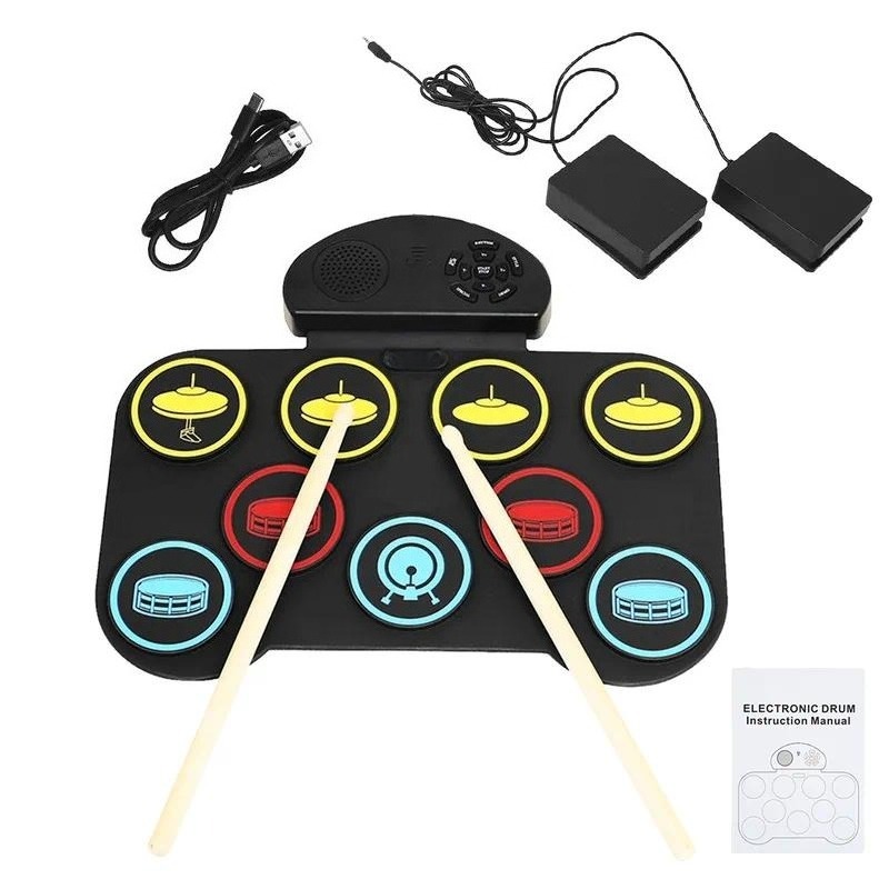 Electronic Drum Kit For Kids - Kit de Batería Portátil de 5