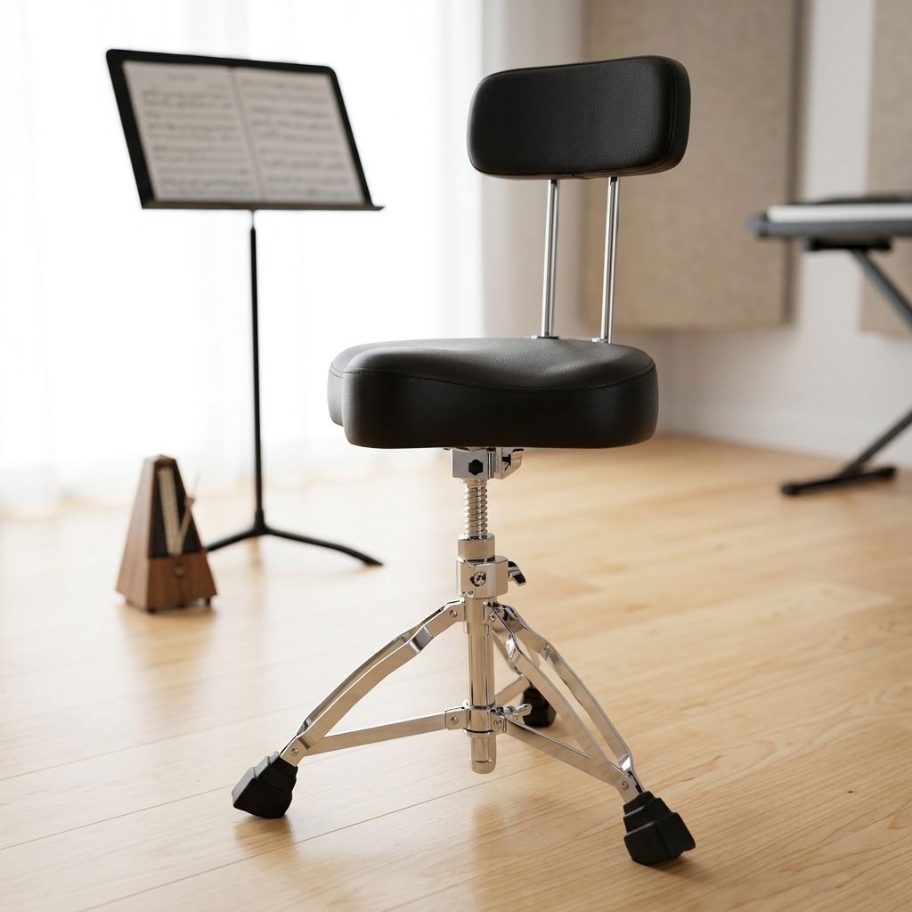 Drum Throne Adjustable - Taburete de Batería Ajustable de Alta