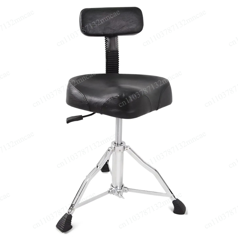 Drum Throne Adjustable - Silla de Batería con Respaldo, Resistente,