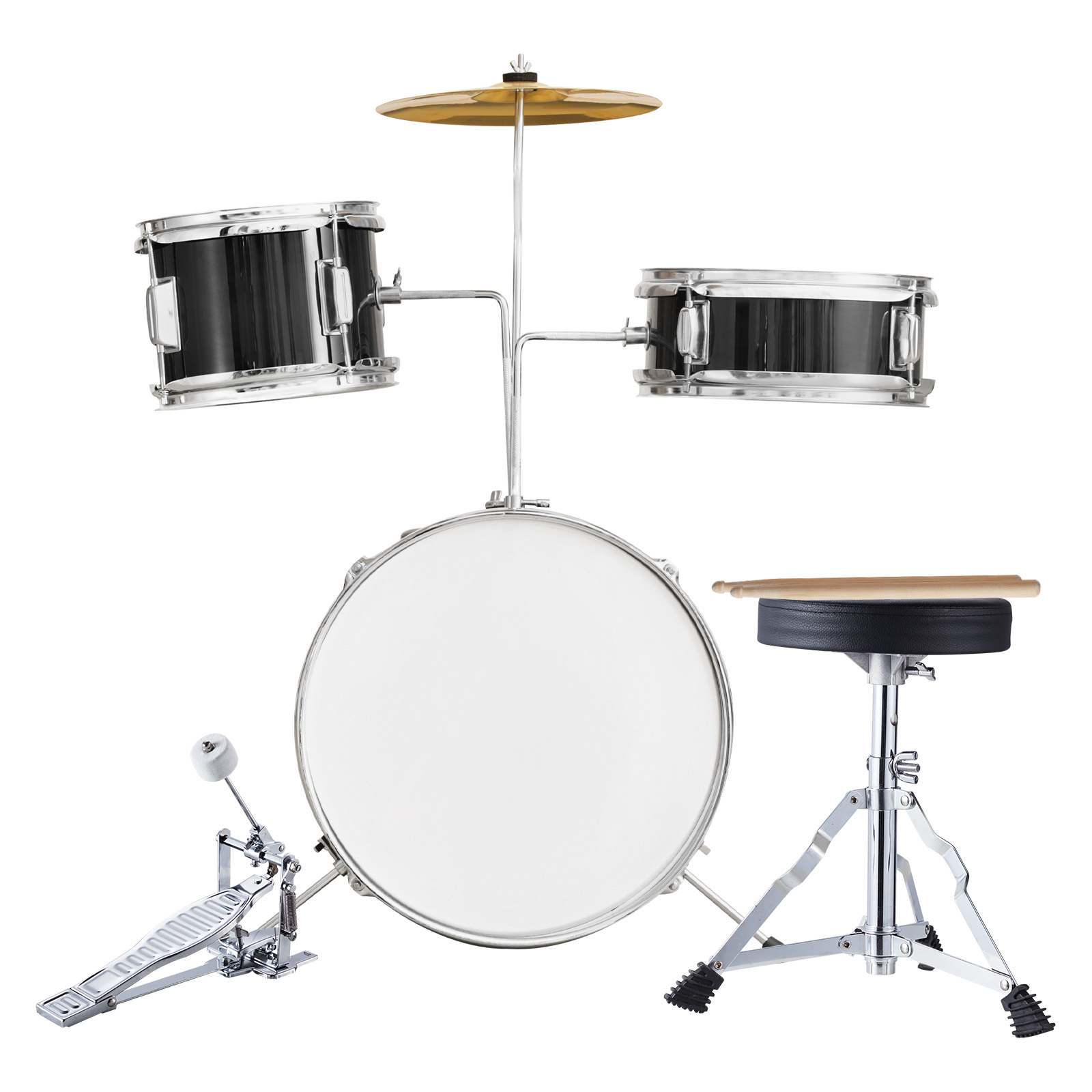 Drum Throne Adjustable - s, negro