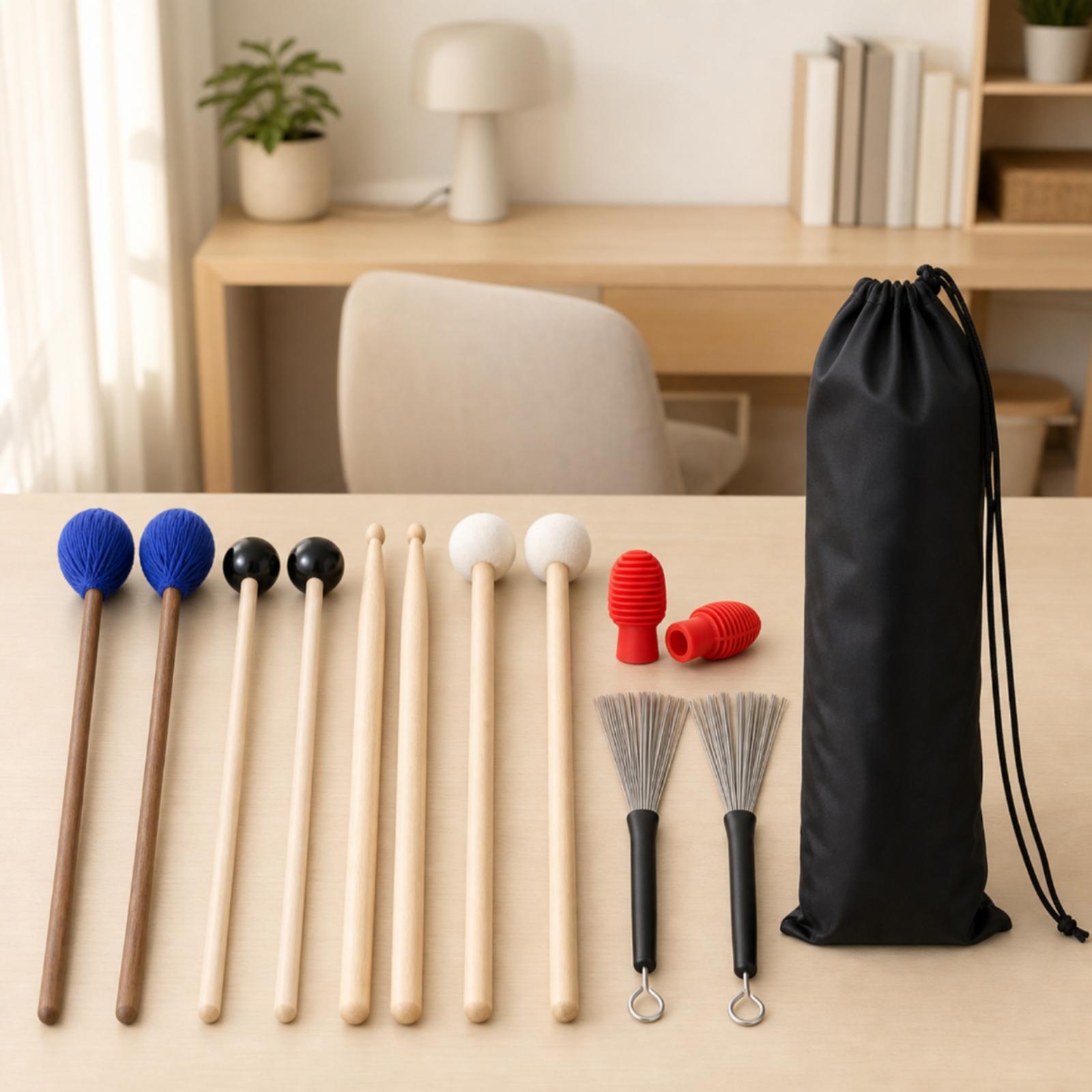 Kit completo de baquetas y per - Drumsticks 5A Maple reseña y precio