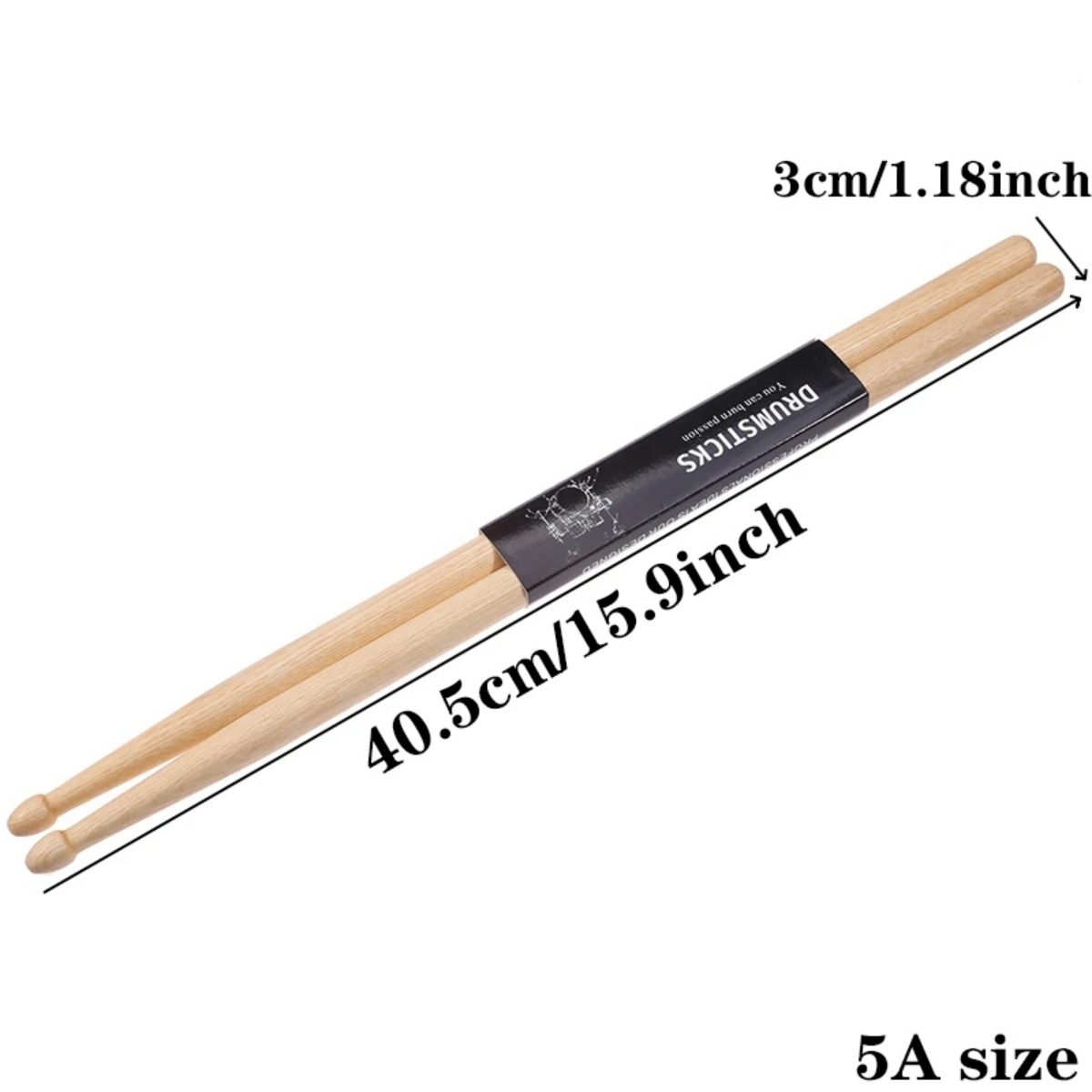 Baquetas de Arce Miwayer 1/2/3 - Drumsticks 5A Maple reseña y precio