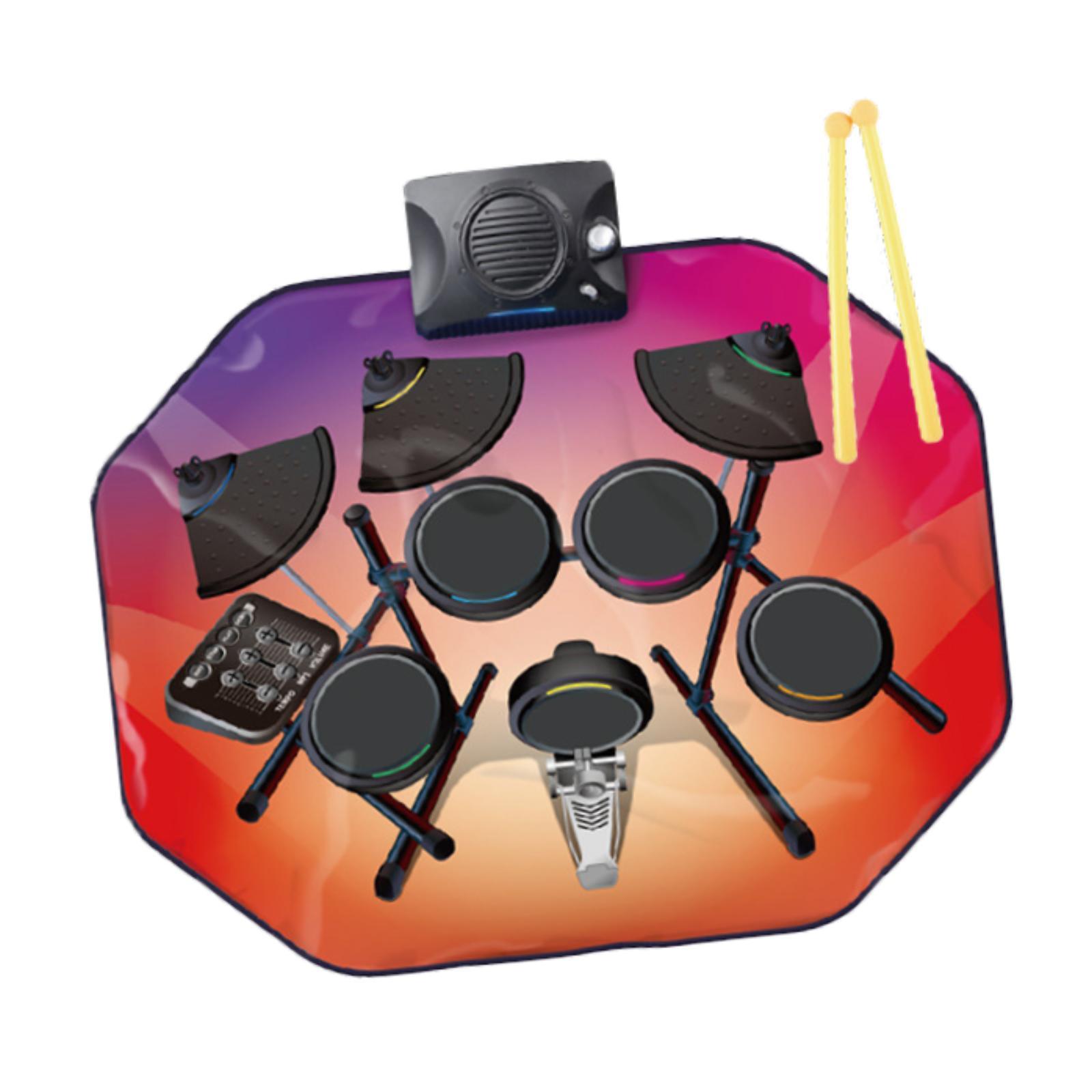 Batería de práctica enrollable - Electronic Drum Set Roll Up reseña y precio
