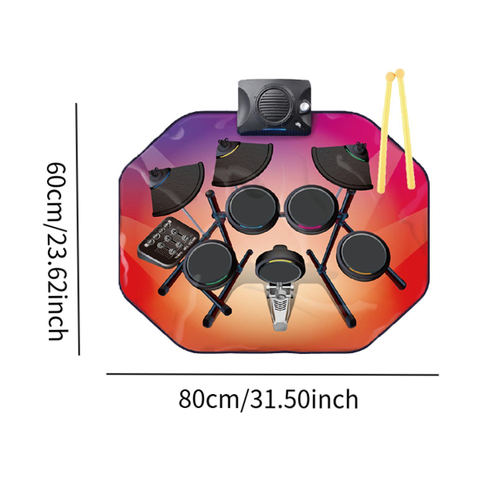 Batería de práctica enrollable - Electronic Drum Set Roll Up reseña y precio