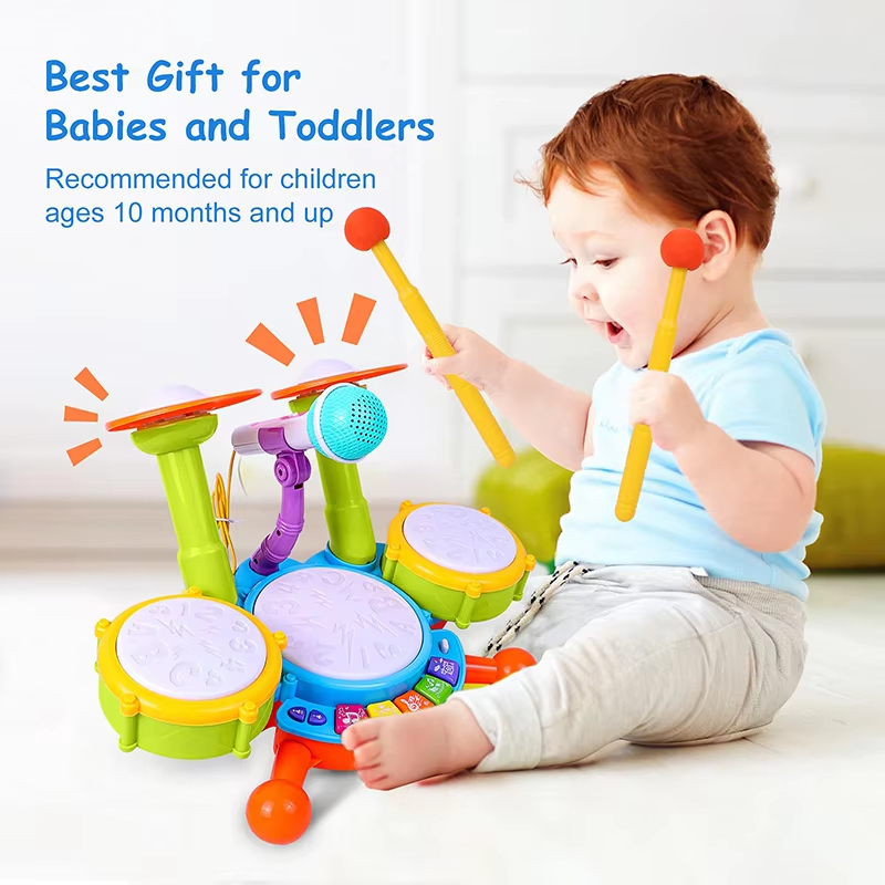 Set de batería para niños pequ - Electronic Drum Kit For Kids reseña y precio