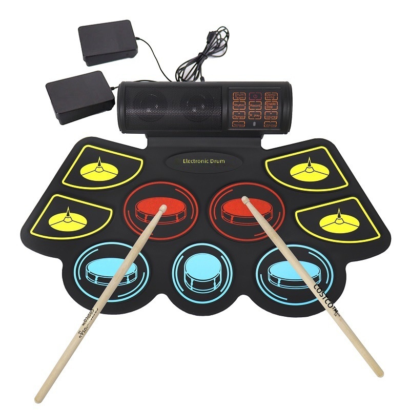 Batería electrónica de gel de  - Electronic Drum Set Roll Up reseña y precio
