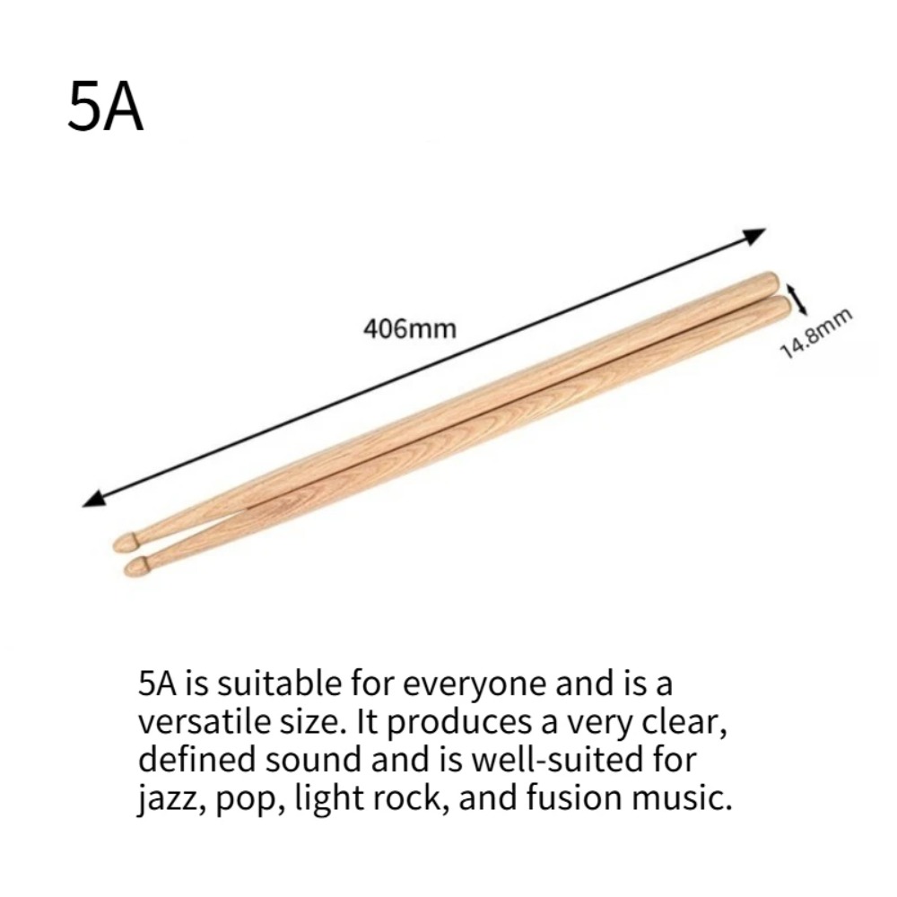 1 Par de Baquetas de Arce 5A,  - Drumsticks 5A Maple reseña y precio
