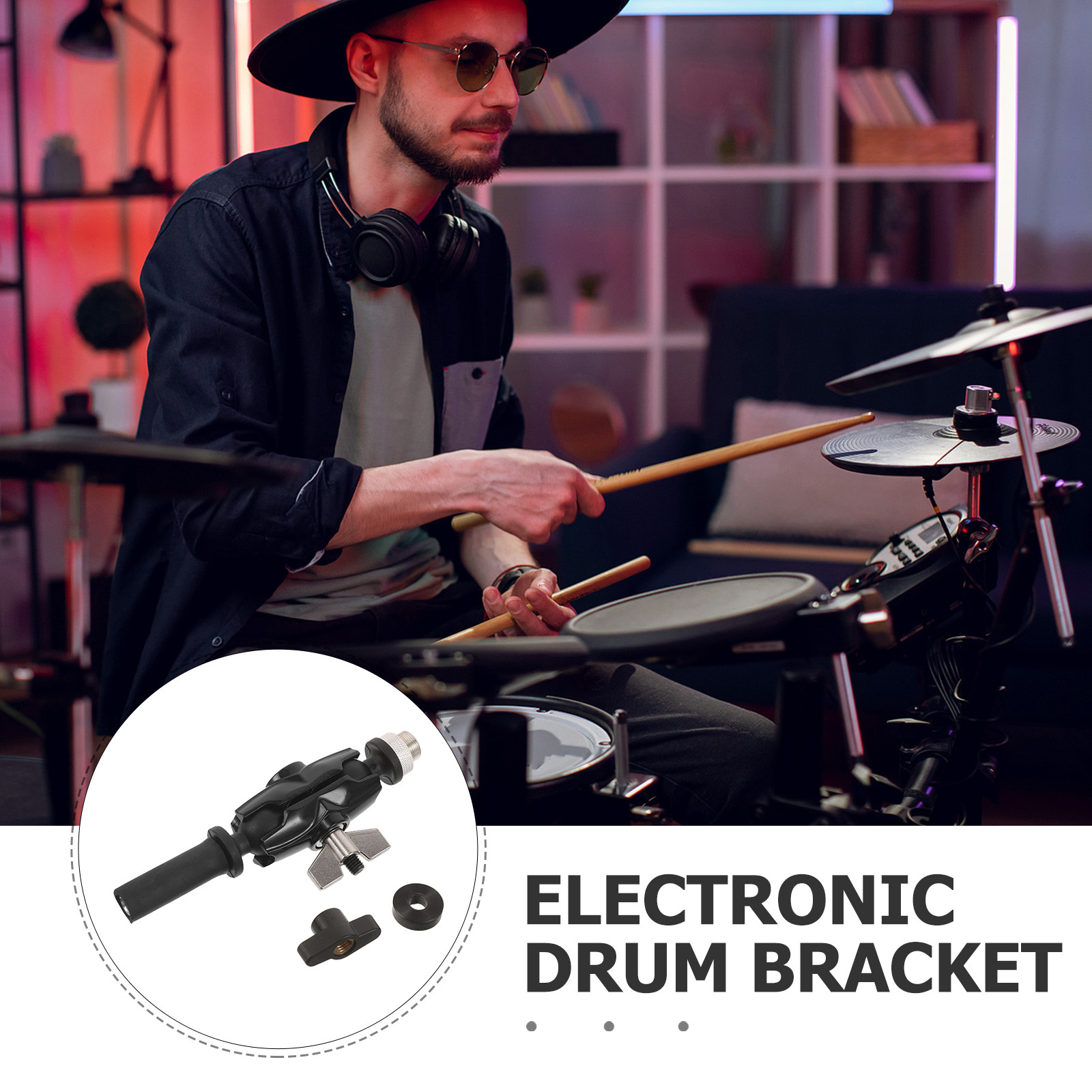 Clip para micrófono de batería - Electronic Drum Rack Stand reseña y precio