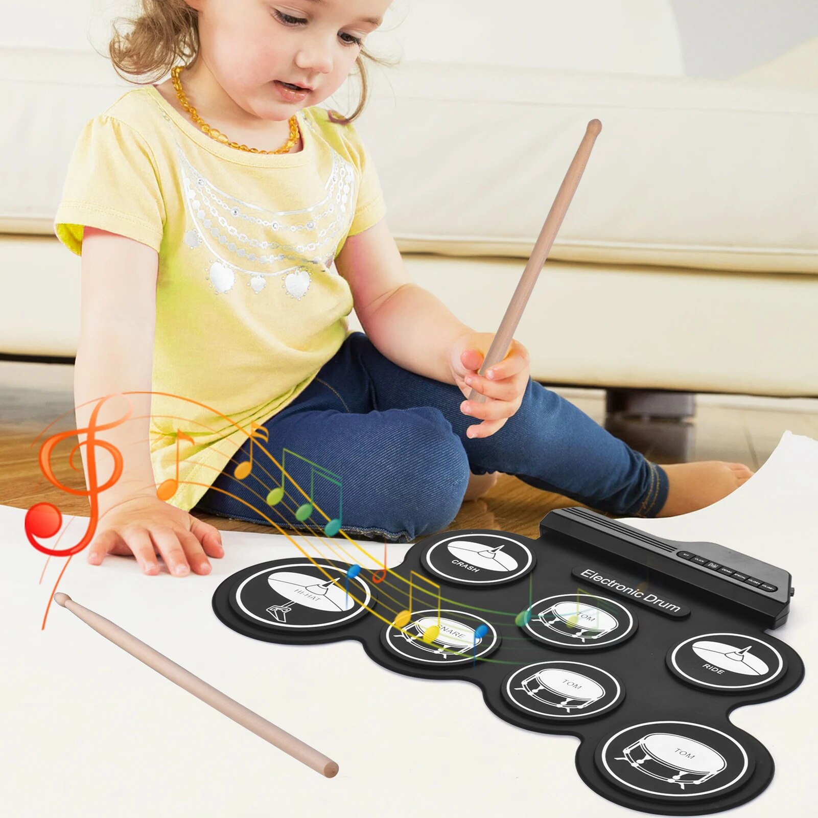 Juego de tambores electrónicos - Electronic Drum Kit For Kids reseña y precio