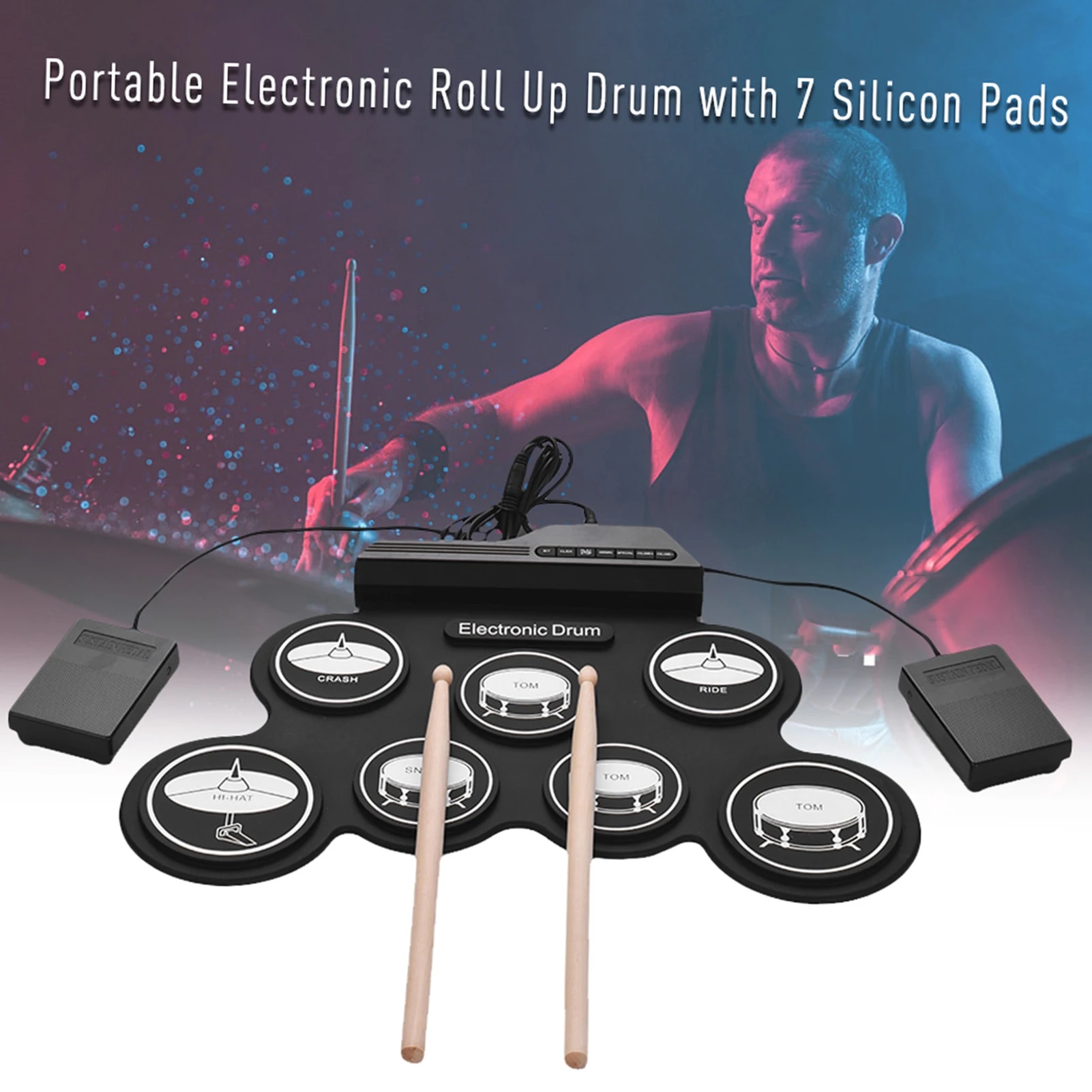 Juego de tambores electrónicos - Electronic Drum Kit For Kids reseña y precio