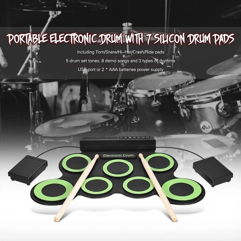 Batería eléctrica, batería ele - Electronic Drum Kit For Kids reseña y precio