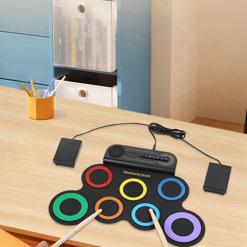 Juego de batería eléctrica con - Electronic Drum Set Roll Up reseña y precio
