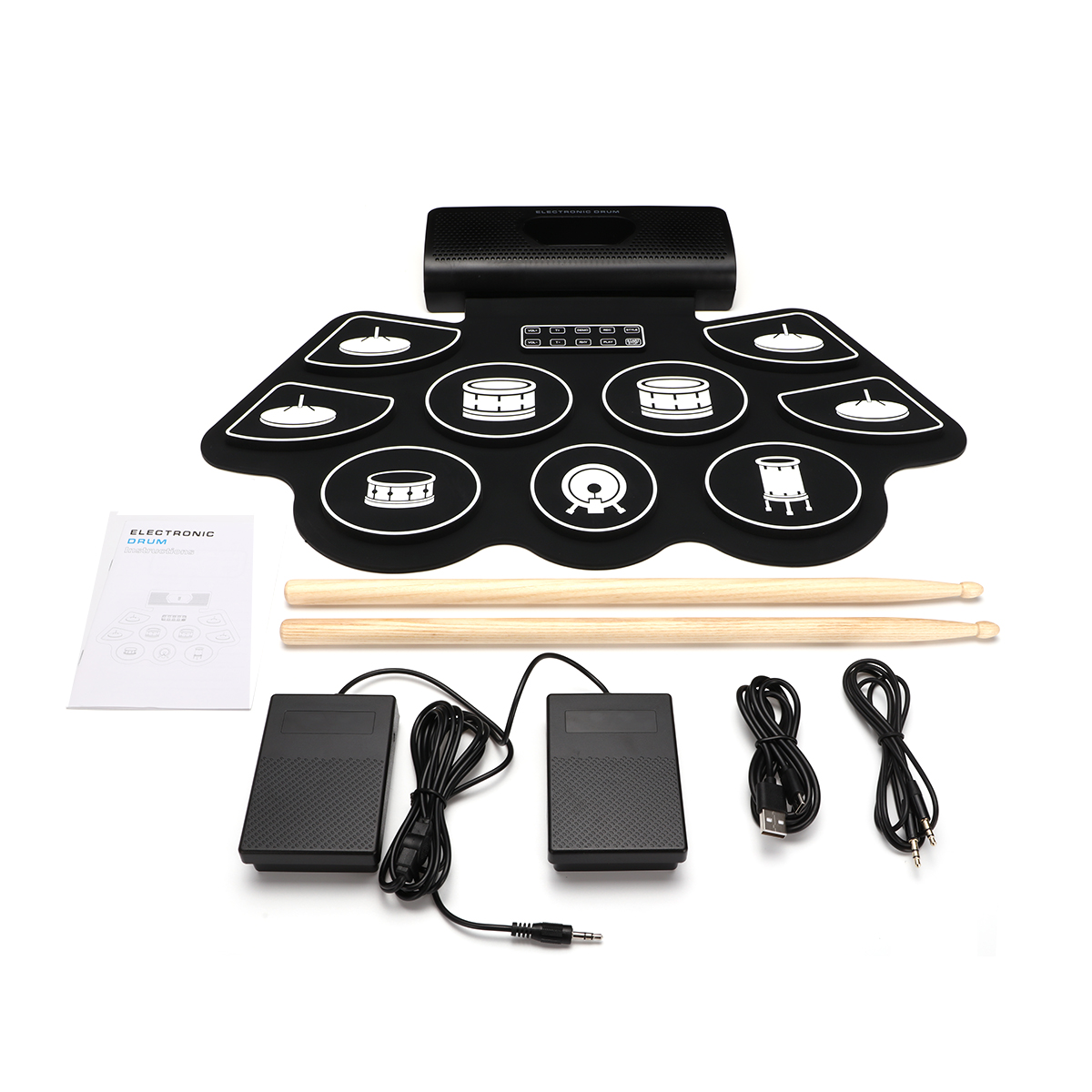 Batería Electrónica Enrollable - Electronic Drum Set Roll Up reseña y precio