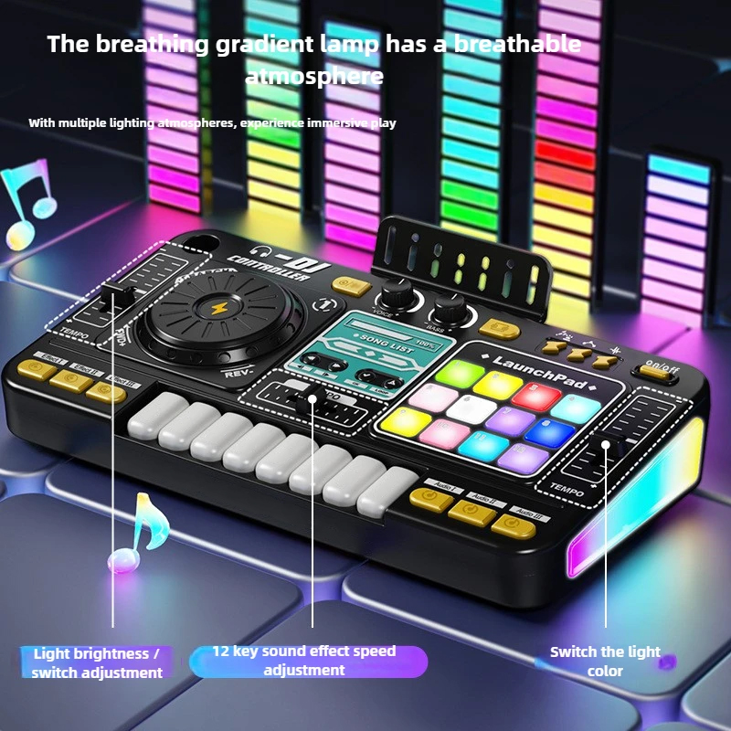 Mezclador de DJ para niños con - Electronic Drum Kit For Kids reseña y precio