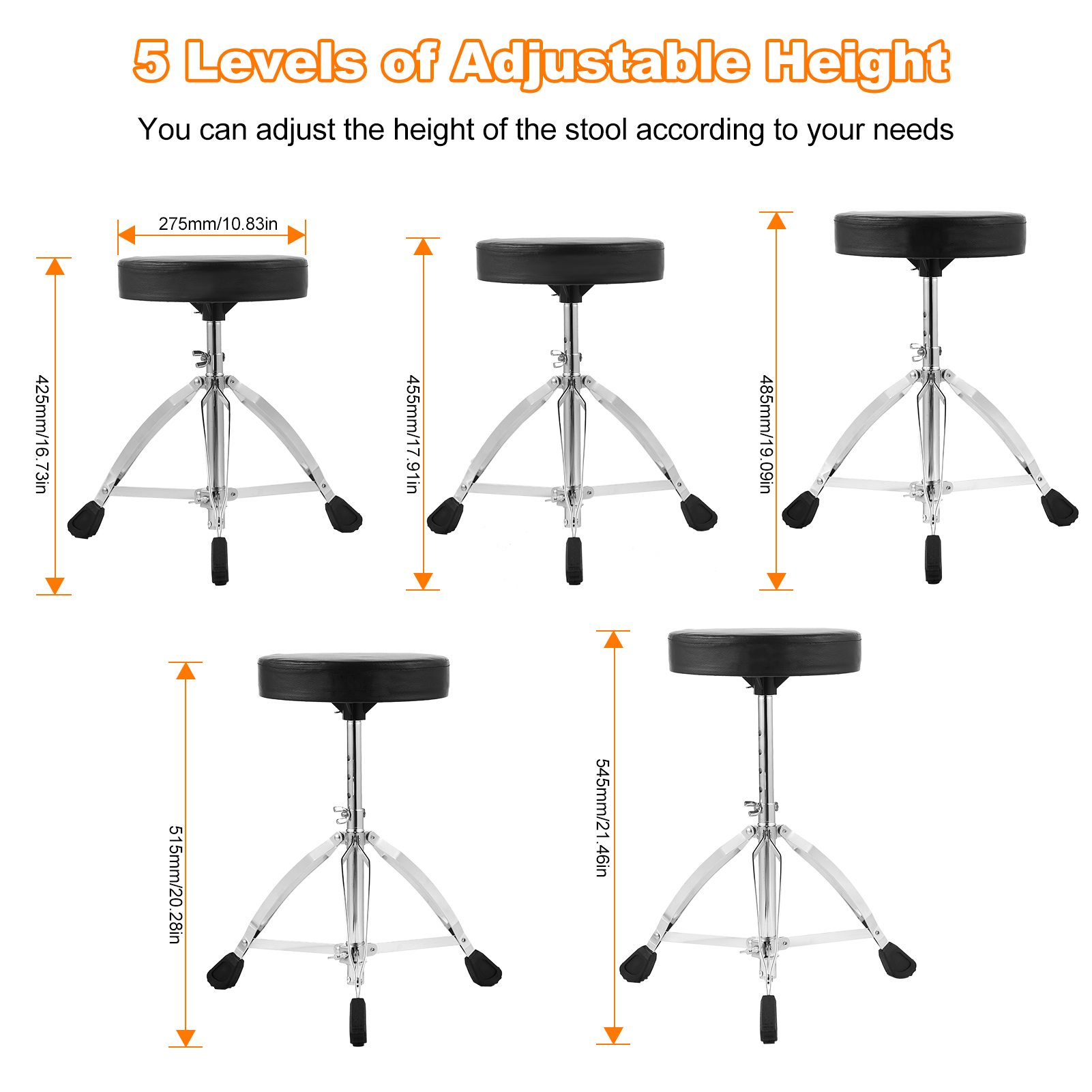 Silla de Batería Universal ARO - Drum Throne Adjustable reseña y precio