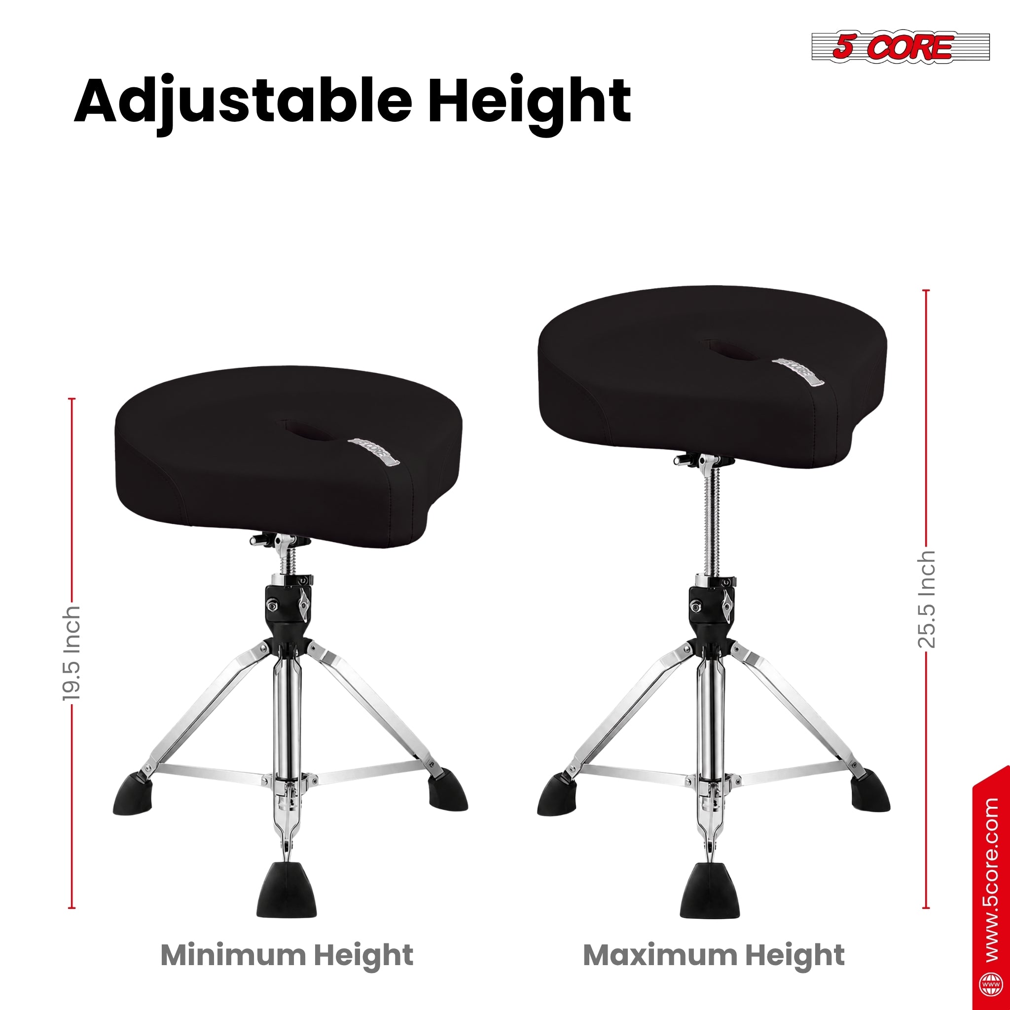 Taburete de baterista ergonómi - Drum Throne Adjustable reseña y precio