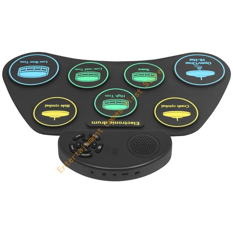 Juego práctica batería enrolla - Electronic Drum Set Roll Up reseña y precio