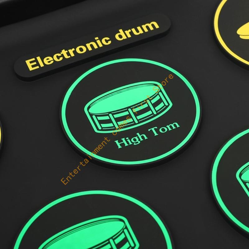 Juego práctica batería enrolla - Electronic Drum Set Roll Up reseña y precio